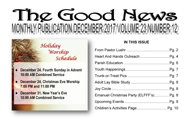 The Good News: December 2017