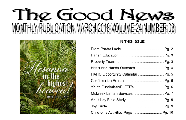 The Good News: March 2018