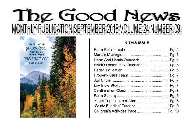 The Good News: September 2018