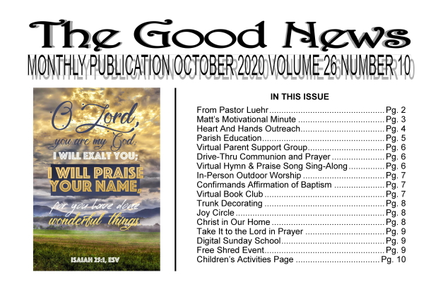 The Good News: October 2020