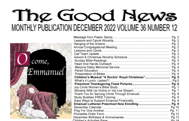 The Good News: 2022
