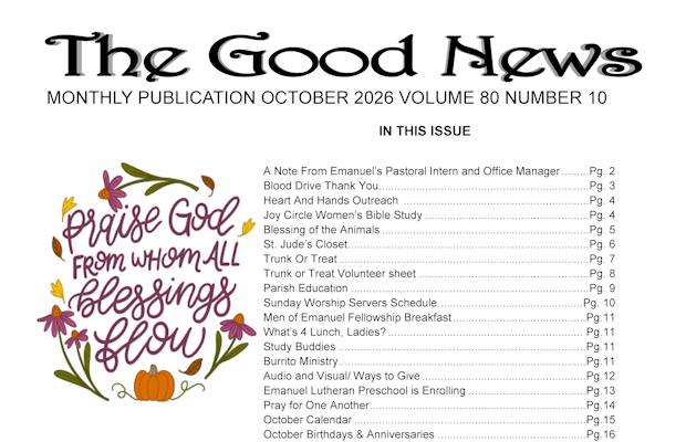 The Good News: October 2026